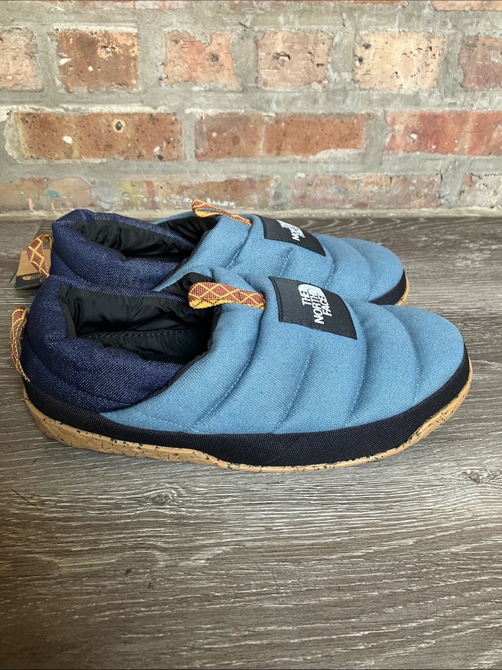 The North Face Men’s Nuptse Mule Denim Light Denim